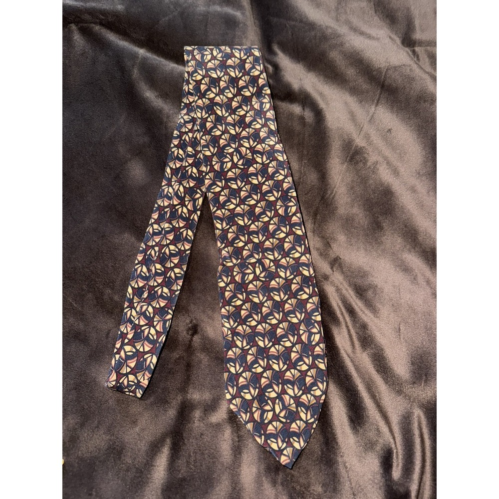 J‎ Garcia Tie Clockworks Geometric Silk Made In USA Collection 8